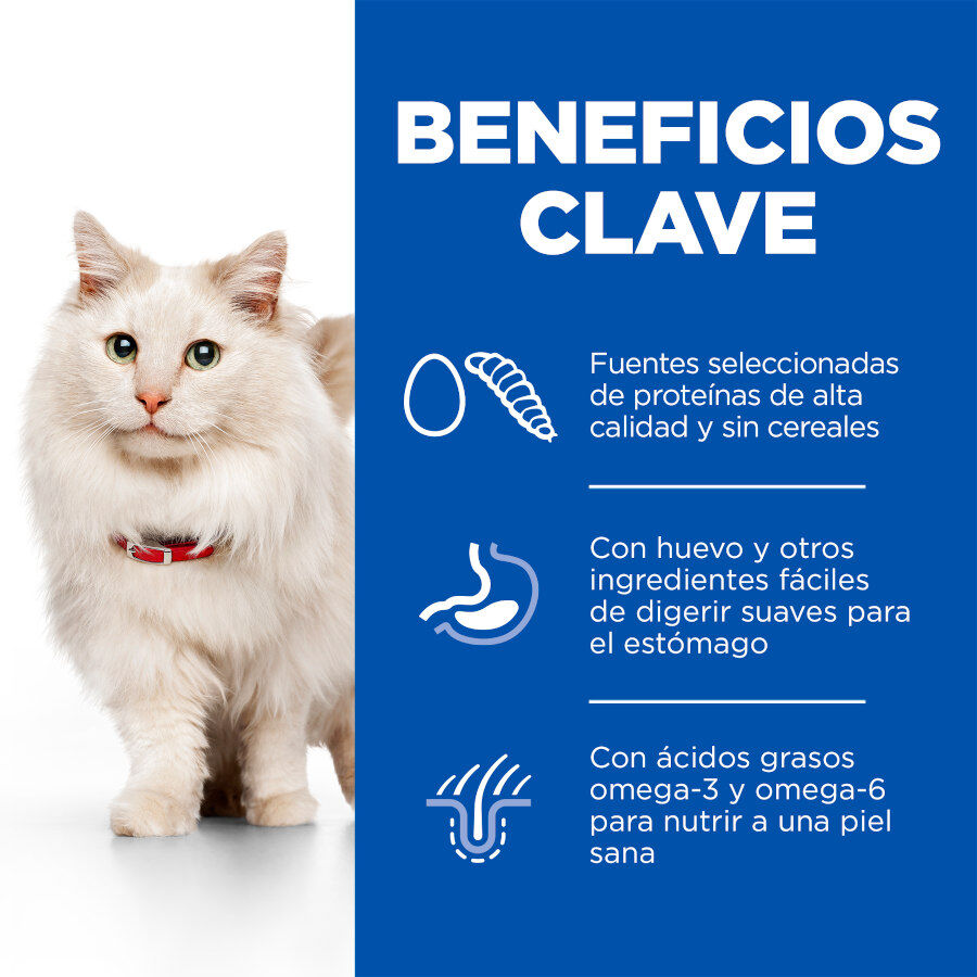 1.5 kg Hill's Science Plan Adult Hypoallergenic Ovo e Insetos ra&ccedil;&atilde;o para gatos , , large Imagem n&uacute;mero 4